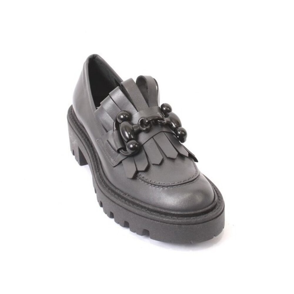 Fucsia 866a Gray Leather Comfort Shoes